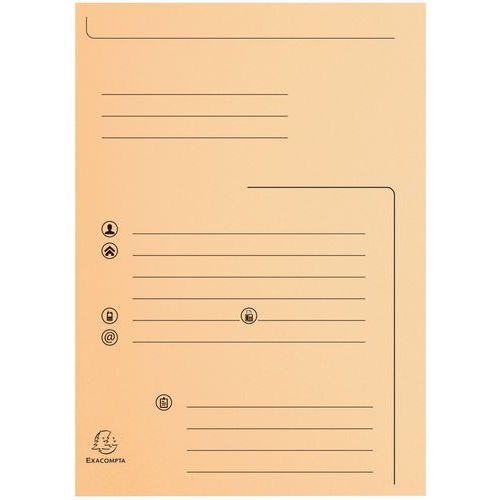 Set 25 chemises 2 rabats super 250 contact 24x32cm Assorties - Image principale