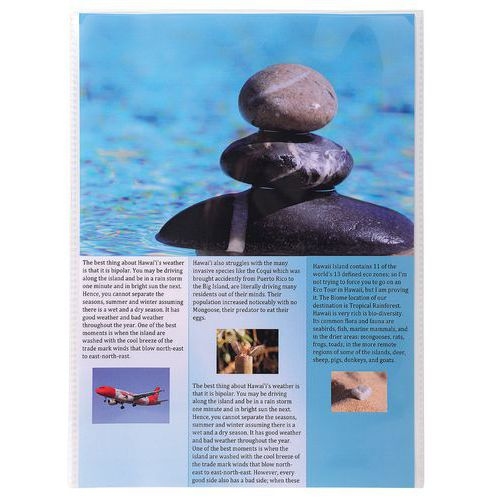 Lot de 10 Sachet de 10 étuis de protection simples PP A4 Cristal - Image principale