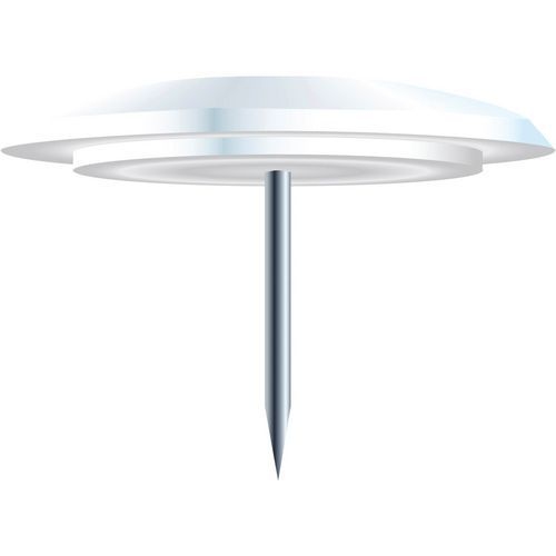 Boîte de 40 punaises pointe 7mm 10mm de diamètre blanc - Image principale