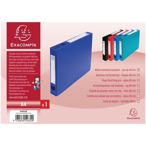 Boite de classement à pression dos 40mm PP 7/10e opaque A4 - Image principale