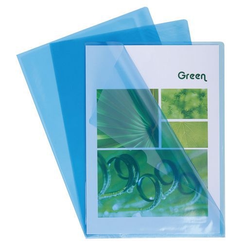 Sachet de 10 pochettes coin pvc haute résistance 13/100e A4 - Image principale