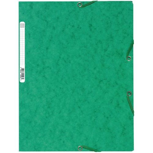 Chemise 3 rabats à élastiques carte lustrée 400G/M2 - A4 - Exacompta - Image 3