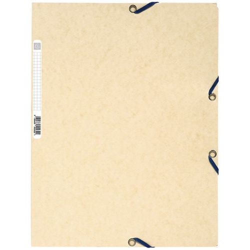 Lot de 25 chemises 3 rabats carte lustrée 400g/m2  A4 Ivoire - Image principale