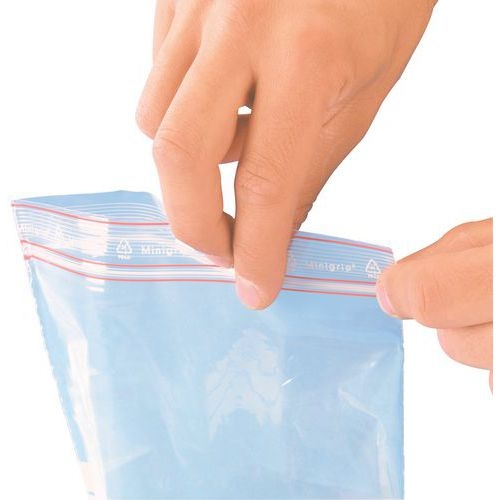 Sachet plastique Minigrip - 100 µ - Avec trou d'aération - Image 3