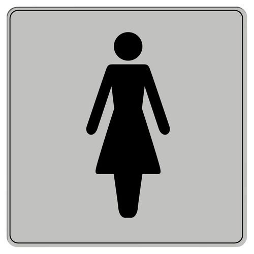 Pictogramme en polystyrène ISO 7001 - Toilette femmes - Image principale