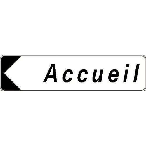 Panneau directionnel standard - Accueil - Longueur 500 mm - Image principale