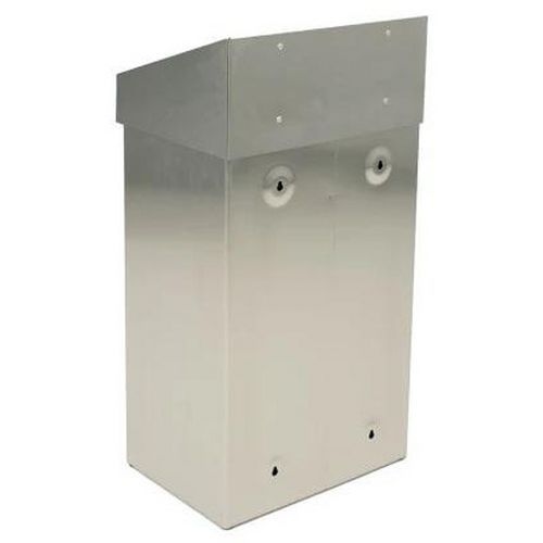 Poubelle métallique - 50 L - 38 x 68 x 25 cm Gris - Image 2