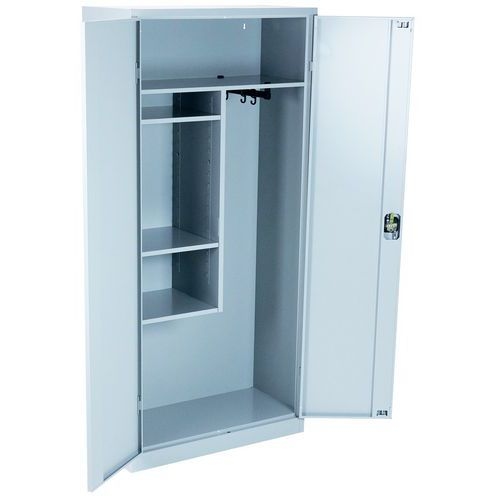 Armoire d'entretien grande largeur coloris gris - Image 6