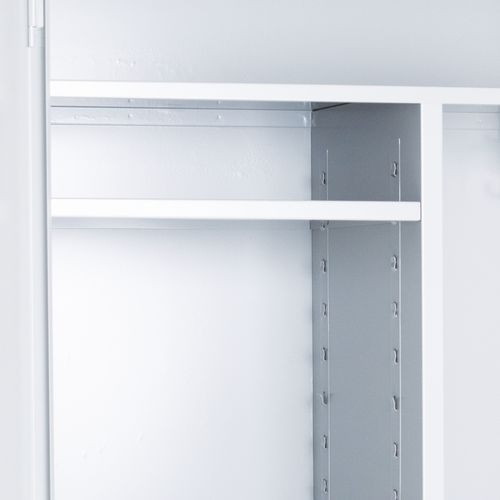 Armoire d'entretien grande largeur coloris gris - Image 3