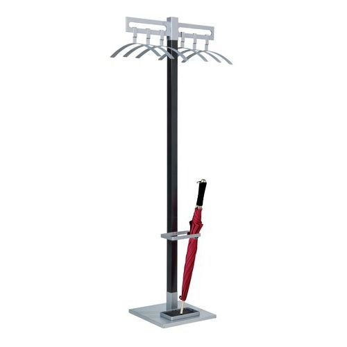 Porte-parapluie Montana - Acier à revêtement poudré - Argent - Image 2