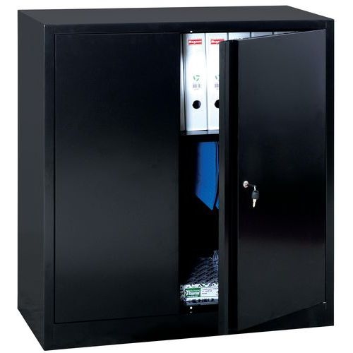 Armoire monobloc à porte battante compacte - H 100 cm - Manutan Expert - Image 2