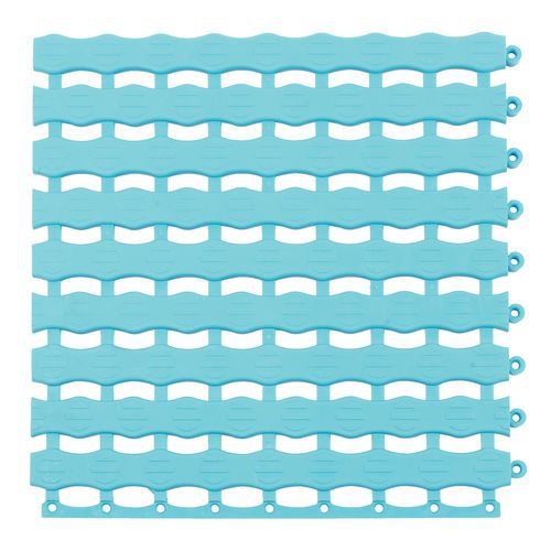 Caillebotis collectifs 27 dalles 33.3 x 33.3 cm - Bleu clair - Image principale
