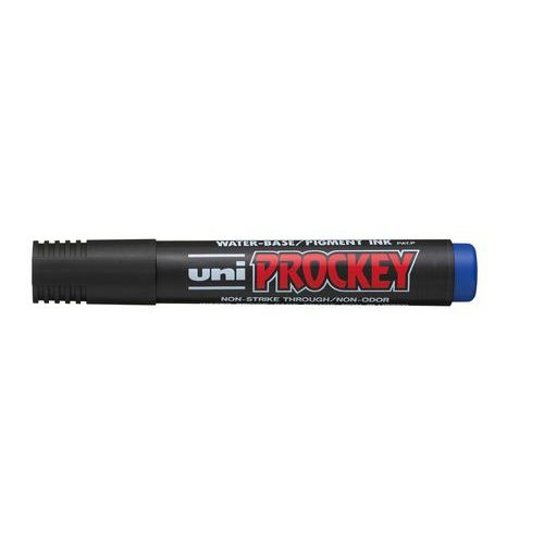 Marqueur permanent Prockey Uni-ball pointe biseautée - bleu - Image 3