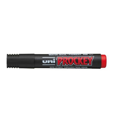 Marqueur permanent Prockey Uni-ball pointe biseautée - rouge - Image 2