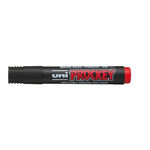 Marqueur permanent Prockey Uni-ball pointe ogive - rouge - Image 2