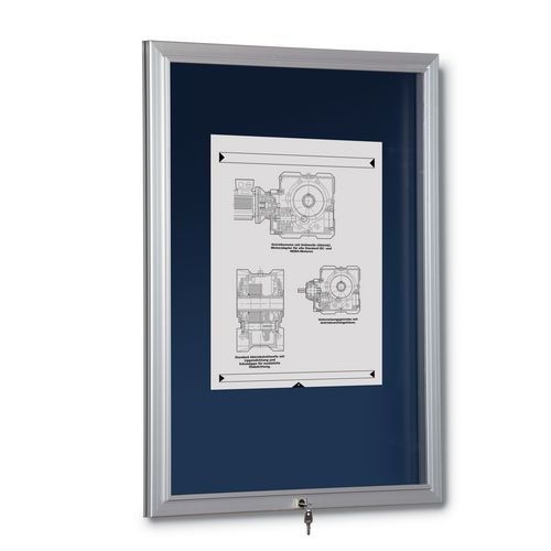 Vitrine affichage extérieur Maul L : 68 cm x H :92 cm coloris argent - Image 2