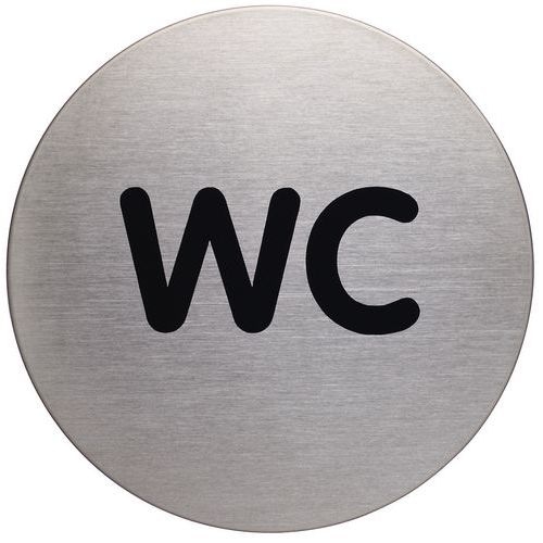 Plaque signalétique acier WC - Image principale