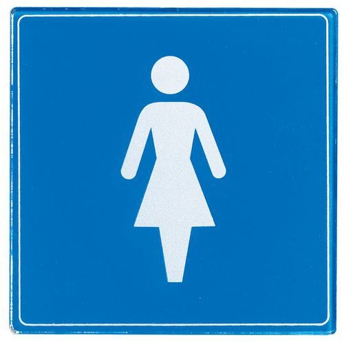 Pictogramme plexiglas carré - Femme - Image principale