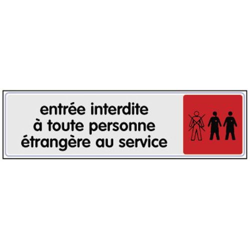 Panneau de signalisation en plexiglas - Entrée interdite - Image 2