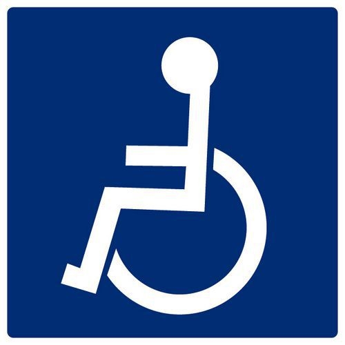 Pictogramme de signalisation PVC rigide - Handicape - 20 x 20 cm - Image principale