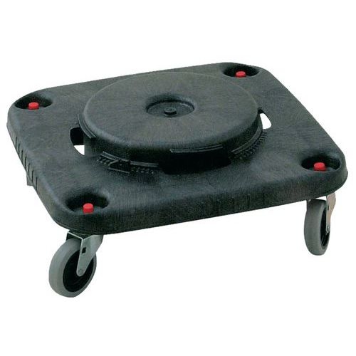 Socle sur roulettes pour poubelles carrées 106 et 152 L Rubbermaid - Image principale