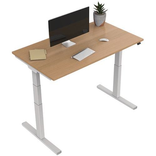Bureau électrique ergonomique Kelli Chêne 140 cm - Image 3