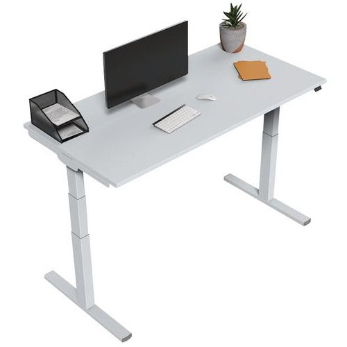 Bureau électrique ergonomique Kelli Blanc 200 cm - Image 4
