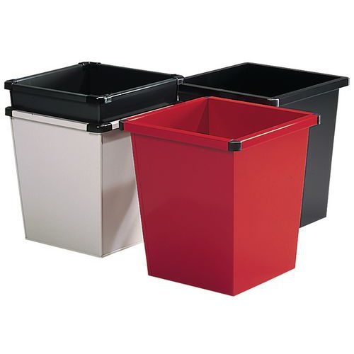Poubelle carrée en métal - Image 2