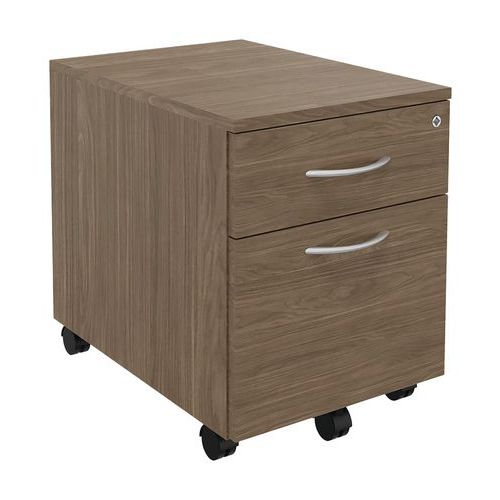 Caisson mobile 2 tiroirs prof. 56 cm Hêtre - Image 2