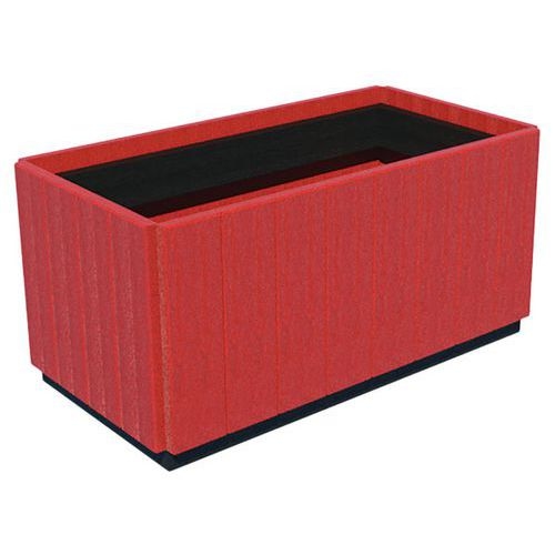 Jardinière Canopée rectangulaire plastique recyclé Espace Urbain - Image 4
