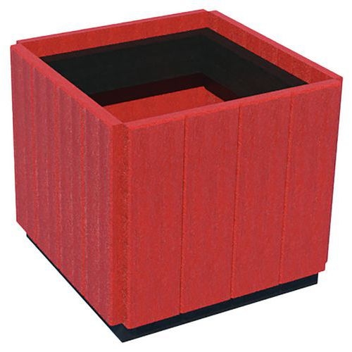 Jardinière Canopée carrée plastique recyclé Espace Urbain - Image 4