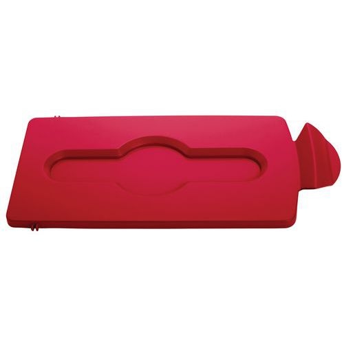 Couvercle fermé station recyclage Slim Jim_Rubbermaid - Image principale