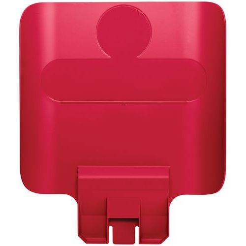 Panneau pour station de recyclage Slim Jim rouge - Image principale