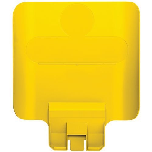 Panneau pour station de recyclage Slim Jim jaune - Image principale
