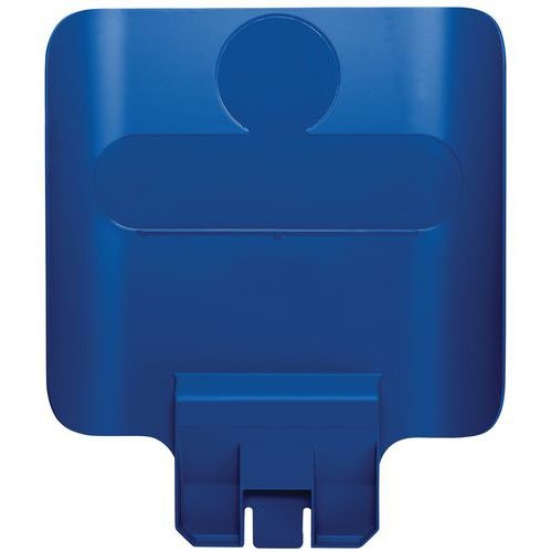 Panneau pour station de recyclage Slim Jim bleu - Image principale