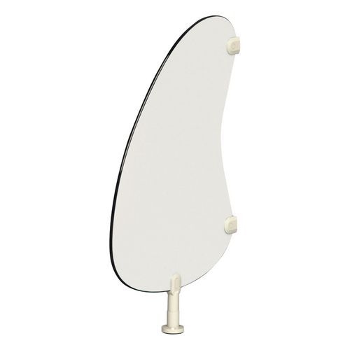 Cloison sanitaire pour WC Haricot - Blanc - Image principale