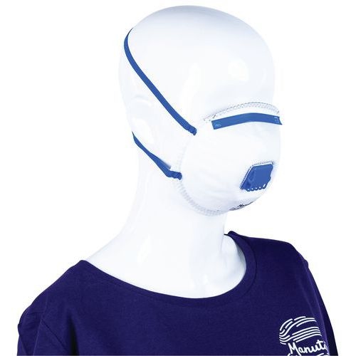 Demi-masque respiratoire coque à usage unique FFP2 - Manutan Expert - Image 2