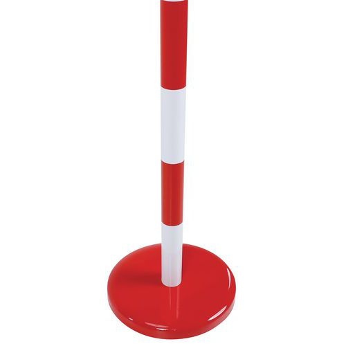 Poteau acier bicolore à sangle - 2m - Manutan Expert - Image 6