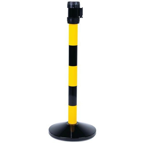Poteau acier bicolore à sangle - 2m - Manutan Expert - Image 2