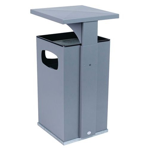 Cendrier-poubelle 72L / Argent - Manutan - Image 6