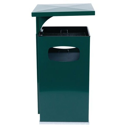 Cendrier-poubelle 72L / Vert - Manutan - Image 2