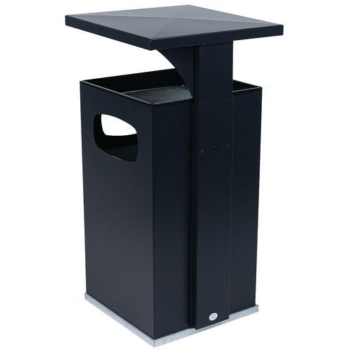 Cendrier-poubelle 72L / Anthracite - Manutan - Image 2