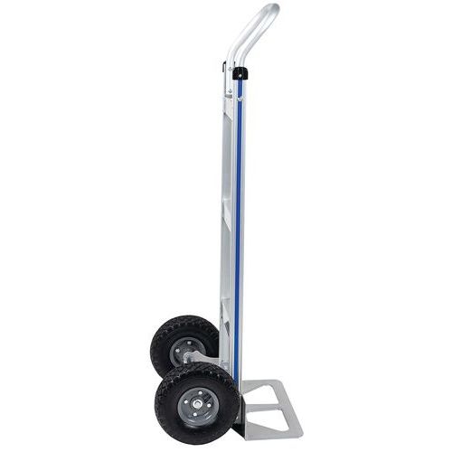 Diable aluminium - Roues semi-pneumatiques - Force 150 kg - Image 2