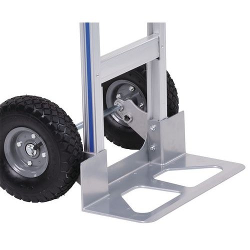 Diable aluminium - Roues semi-pneumatiques - Force 150 kg - Image 9