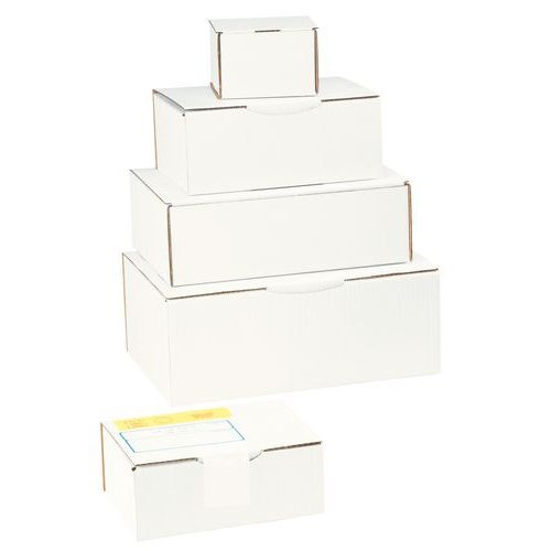 Lot de 50 Boîte d'expédition kraft 200x100x100 mm - Image 3