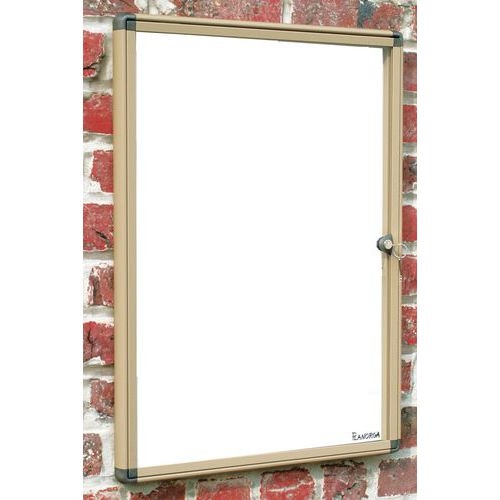 Vitrine d'intérieur Phoenix - Fond aluminium - Porte en plexiglass - Image 2