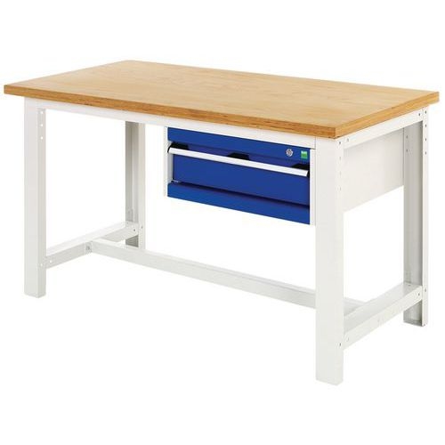 Établi Cubio avec 1 tiroir - Largeur 150 cm, Profondeur 75 cm - Bott - Image 4