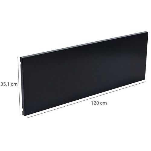 Tablette supplémentaire armoire à rideaux en kit- Larg. 120 cm - noire - Image 3