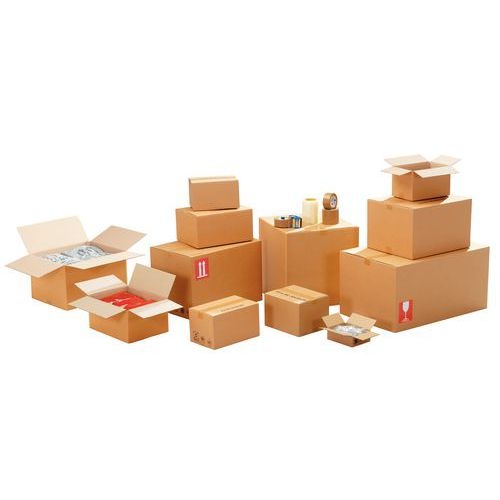 Caisse carton recyclée - Simple cannelure - Petite cannelure - Manutan Expert - Image 10