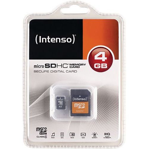 Carte MicroSDHC 4 Go Class 4 - Intenso - Image principale